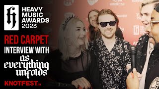 Heavy Music Awards '23: Red Carpet with AS EVERYTHING UNFOLDS