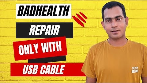 Making Dump file and verify Bad health with USB