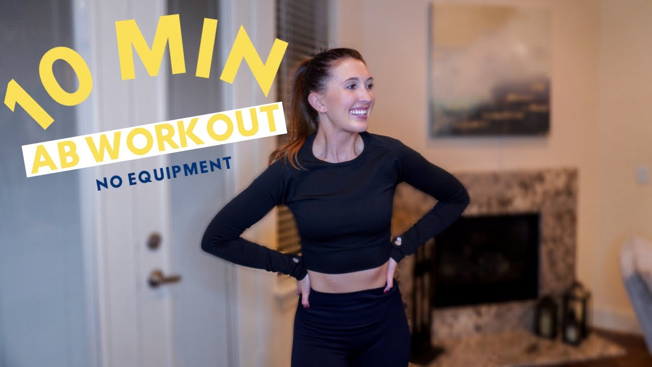 10 MINUTE AB WORKOUT | No equipment, at home core workout for defined ...
