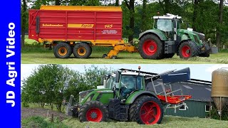 Fendt 828 + 714 | Gras silage + Pit work | P van den Hardenberg Elspeet | 2022 | Schuitemaker