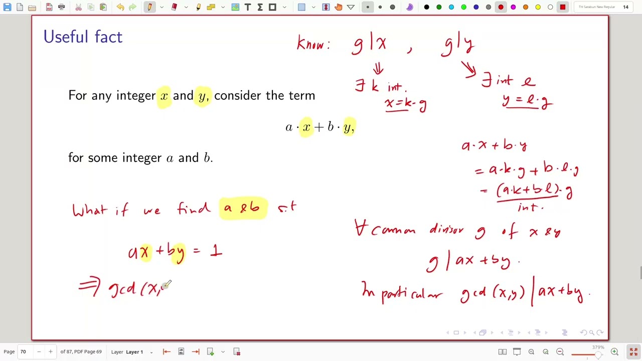DM-LA/2025 - 15-1-1: The extended Euclidean algorithm