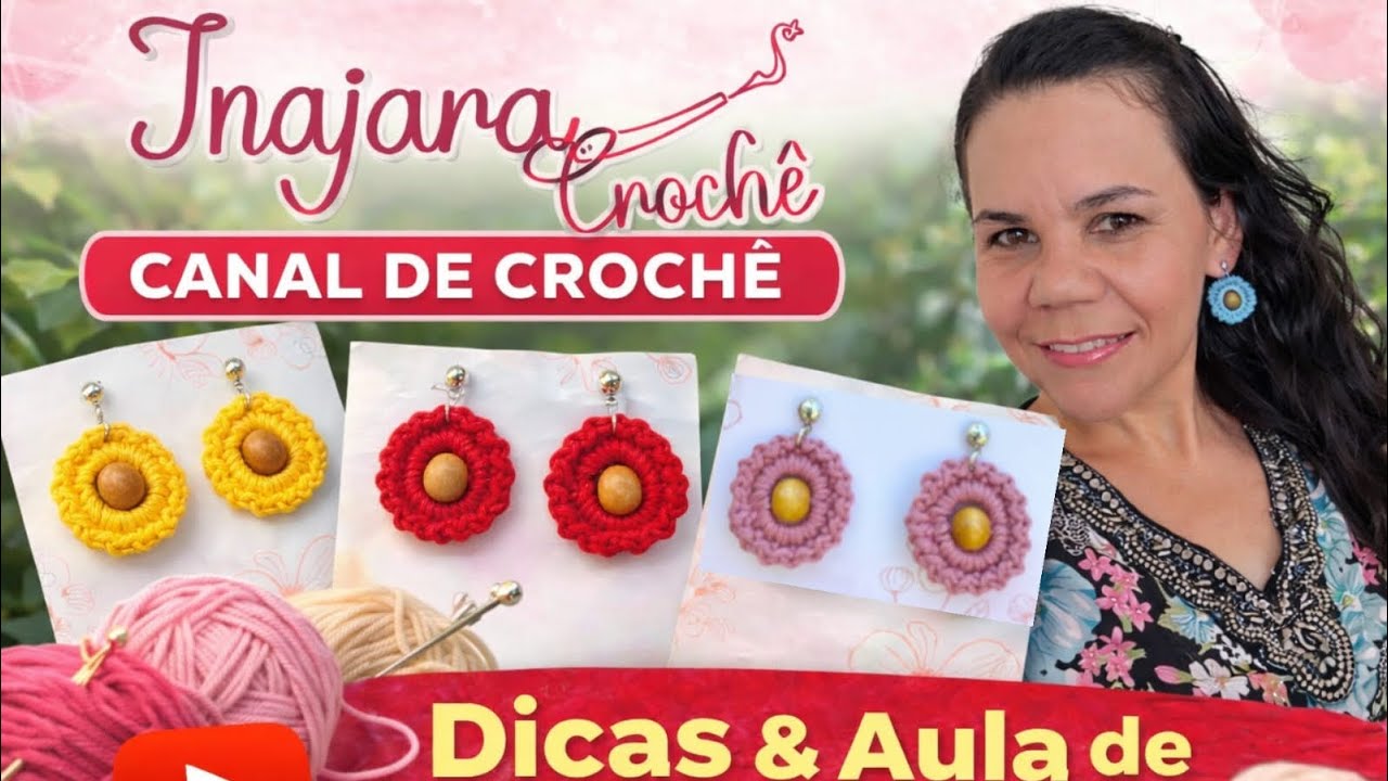 Brincos de crochê faça agora mesmo muito fácil!