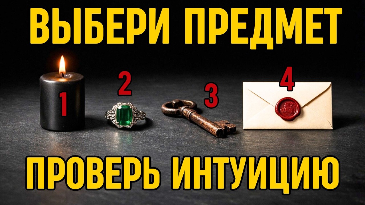 ВЫБЕРИ ПРЕДМЕТ: Насколько сильна ваша ИНТУИЦИЯ? Простой ТЕСТ