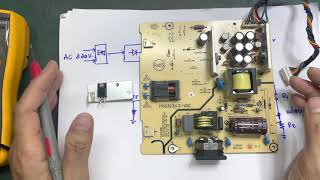 ซ่อมภาคจ่ายไฟจอคอมพิวเตอร์ 17 นิ้ว (Monitor Computer )