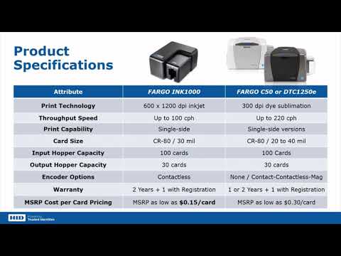IFSEC Tech Talks | HID | Inkjet Card Printer