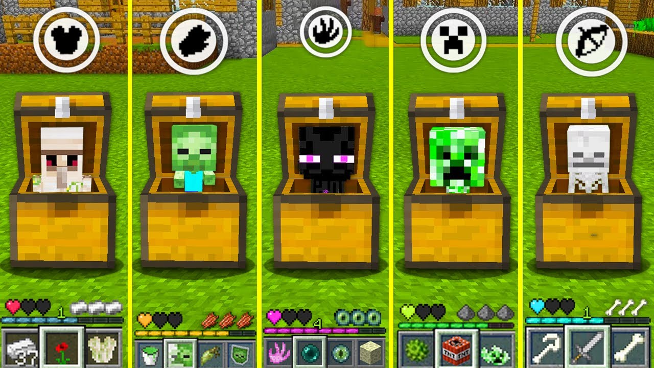HOW TO CATCH ALL MOBS IN A CHEST IN MINECRAFT - BATTLE HOW TO PLAY ...