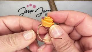 DIY Wire-Wrapped Rose Ring