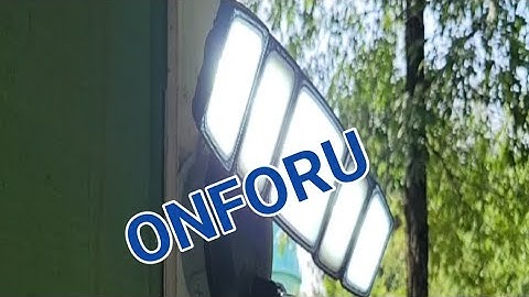 ONFORU FLOOD LIGHT/ UMBOXING AND INSTALL