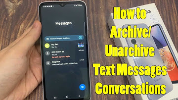 Samsung Galaxy A14: How to Archive/Unarchive Text Messages Conversations