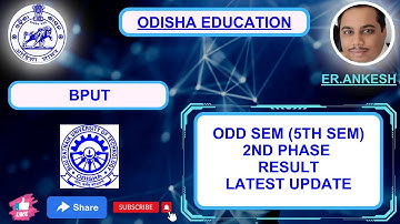 ODD SEM(5TH) 2ND PHASE RESULT UPDATE #bput #btech #bpharma