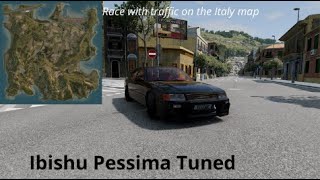 Race With Traffic On The Italy Map. Ibishu Pessima. Beamng.drive