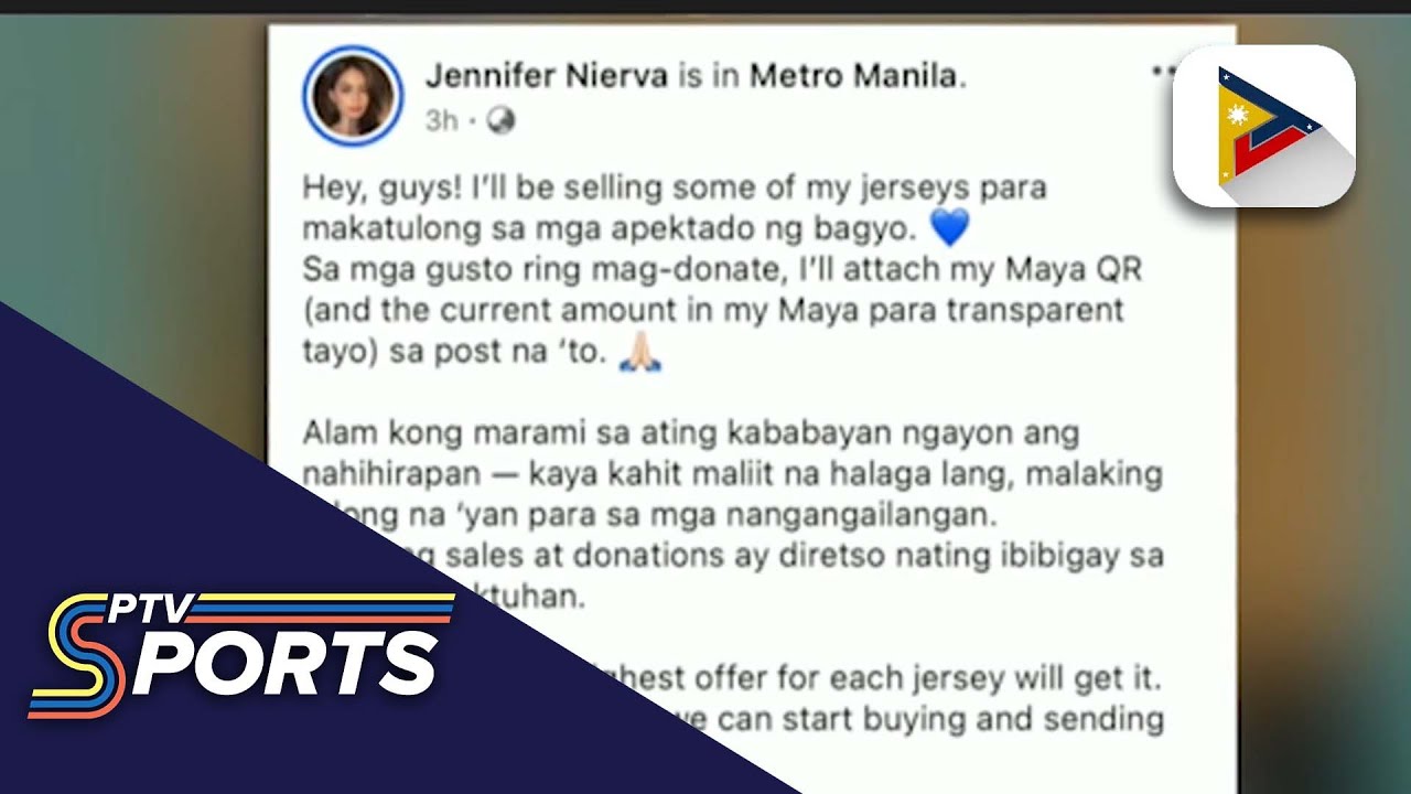 Дженнифер Ниерва запускает кампанию по продаже футболок, чтобы собрать деньги для жертв тайфуна