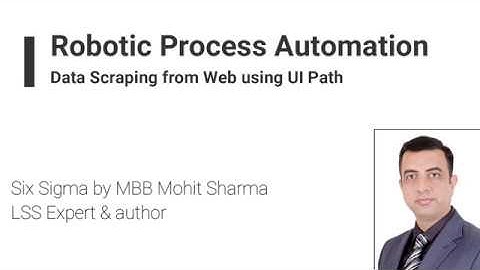 Robotic Process Automation - Ui Path. Getting data from Web in excel.