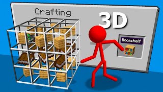 Stickman vs Minecraft - 3D ANIMATION CRAFTING / Animation vs Minecraft Cartoon CRAFT CHALLENGE