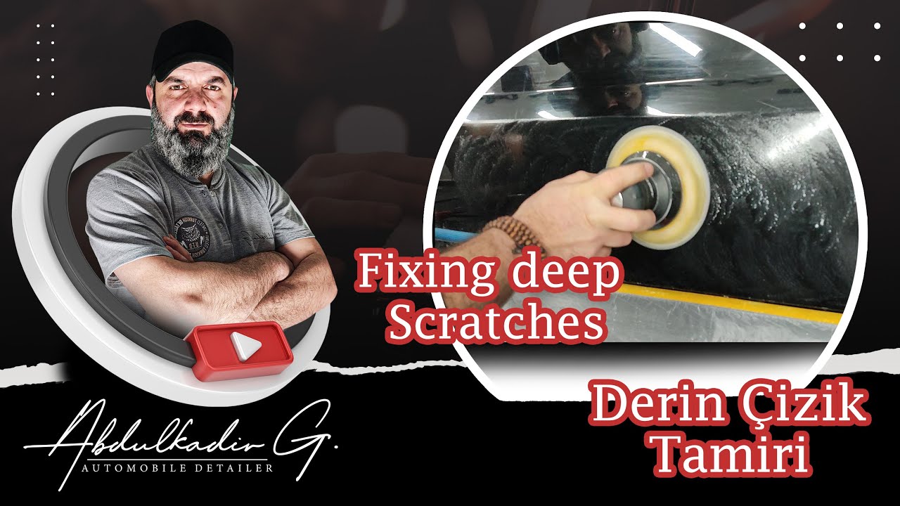How to Fixing deep Scratches on car paint. Derin çizik tamiri. - YouTube