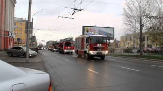 Парад пожарной техники в г  Барнаул 26 04 2014 г
