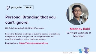 Progate on Air: Personal Branding that you can't ignore!