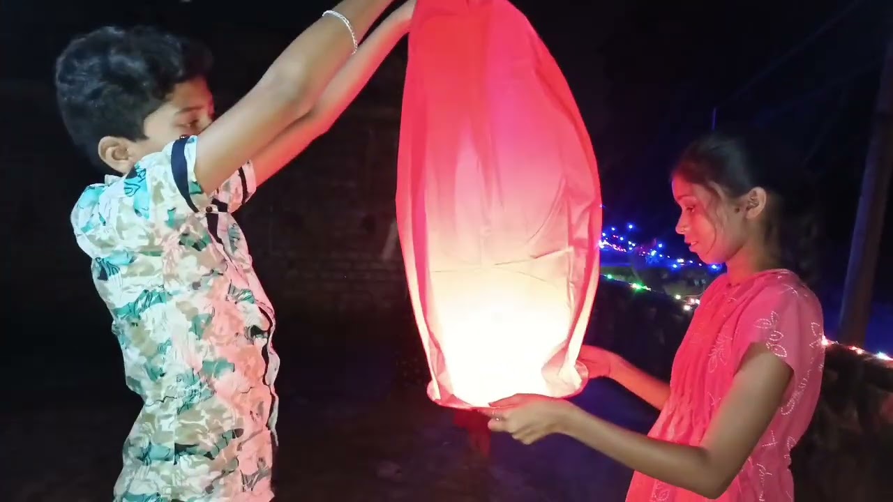 How to Flying Sky lantern launcher | Paper sky lantern