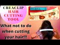 How to trim your own hair using Creaclip Hair Cutting Tool