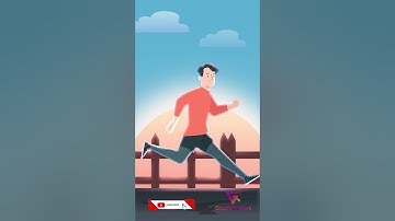 Smooth running animation | 2d vector character #shortclip