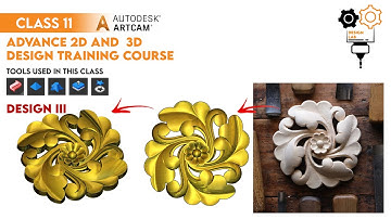 Professional Designing Skills | Design III | Class 11 | ArtCAM 2018 - English Sub | CNC Design