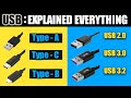 What is USB 2.0 vs 3.0 | 3.1 First Generation | USB Type C , B & A | Male & Female Port