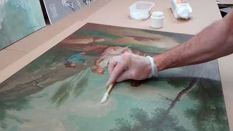 nettoyage une toile à l