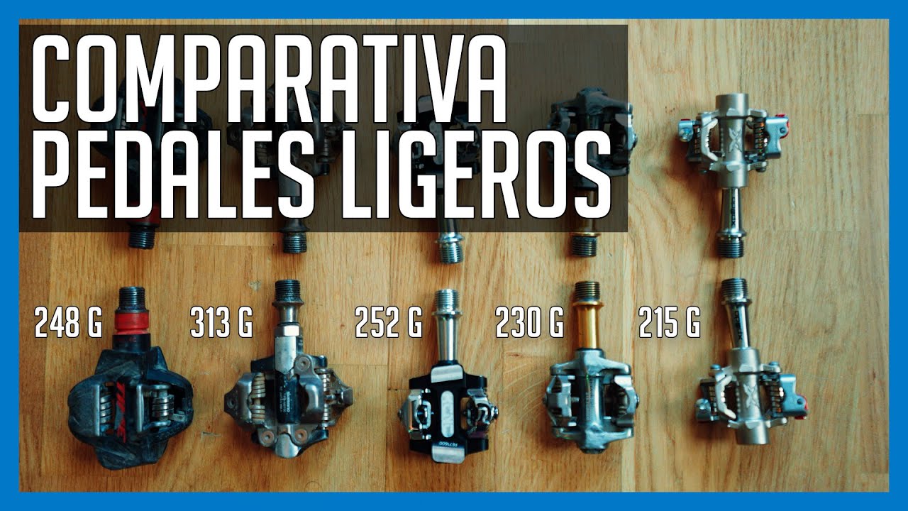 Super COMPARATIVA de PEDALES LIGEROS para MTB: KCNC, EXUSTAR, XPEDO, TIME,  CRANKBROTHERS y SHIMANO 