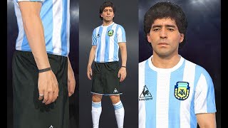 Pes 2018 - Diego Maradona 1986 Face Details - Pc