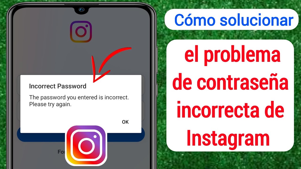 Cómo solucionar el problema de contraseña incorrecta de Instagram ...
