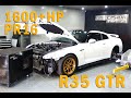 Monster 1600hp 7 second street car  precision racing pr16 nissan r35 gtr full build feature