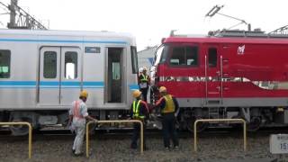 名古屋市交通局 鶴舞線N3000形N3105編成 名鉄線輸送 大江駅