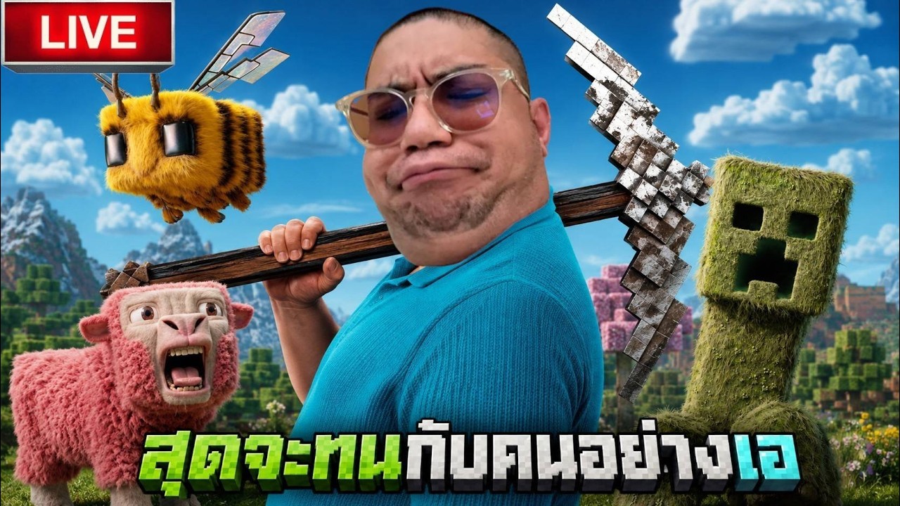 🔴 LIVE ขอยืนยันคำเดิม ปราบบอสทุกตัวในมายคราฟด้วยตัวคนเดียว