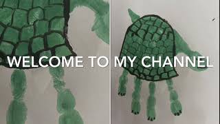 Hand and Foot print Activity for kids: Hand print Turtle 🐢(Craft-43)