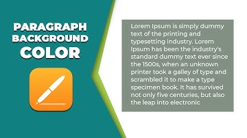 How to add background color of paragraph in apple pages iCloud