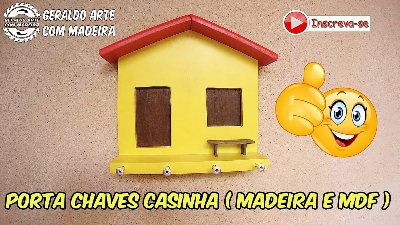 PORTA CHAVES CASINHA ( MADEIRA E MDF )