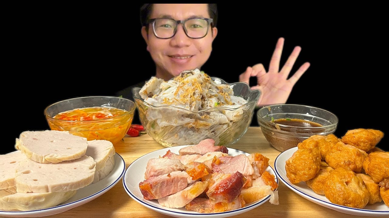 ASMR MUKBANG/eat banh cuon