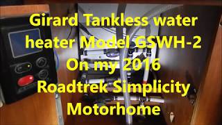 Problems with  Girard water heater  in a Roadtrek Simplicity ?