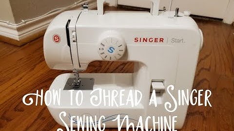 How to Thread a Singer Sewing Machine - Threading my Singer Start 1304 Sewing Machine