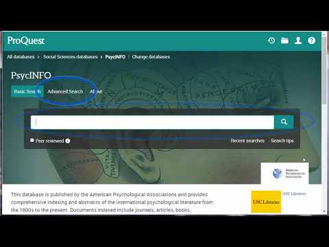 Basic Searching in PsycINFO