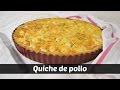 Quiche de pollo con verduras