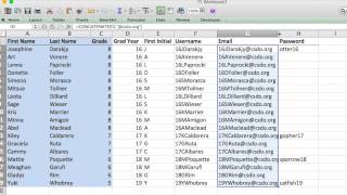 Creating Usernames and Passwords