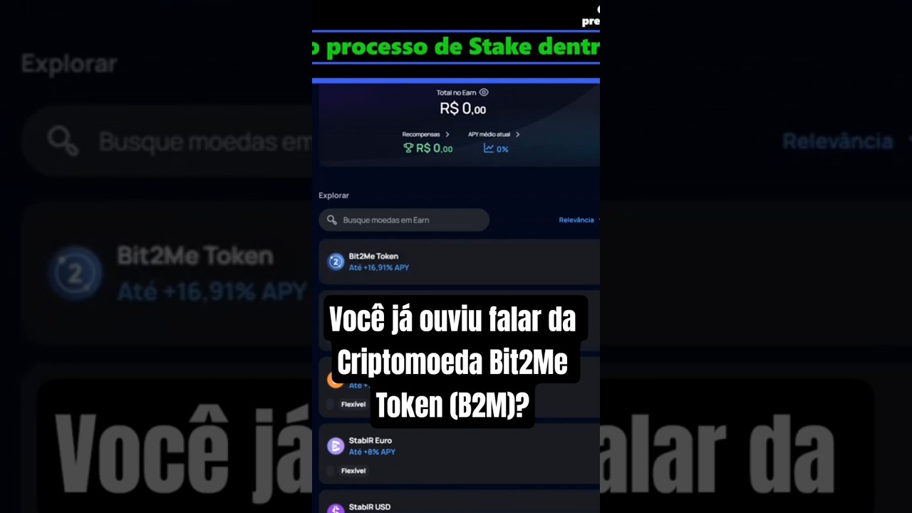 Conheça a corretora Bit2Me e aprenda como fazer Stake na criptomoeda B2M.