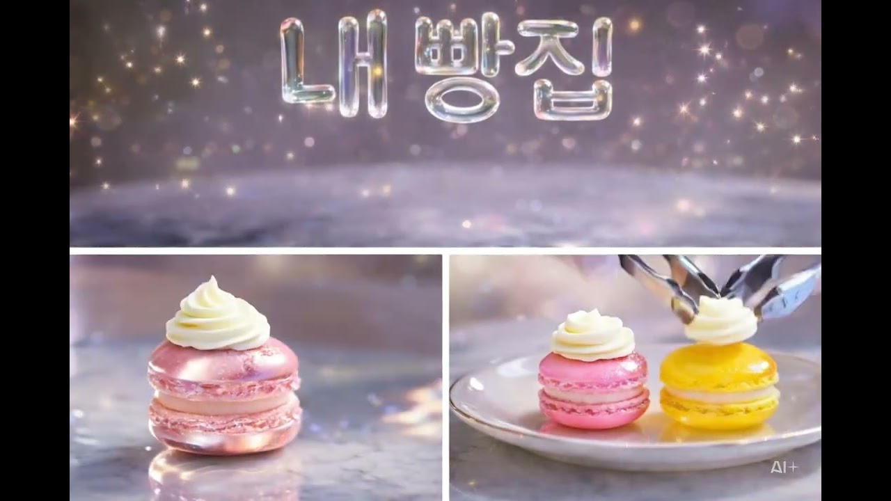 Cute French macarons (rose & lemon 🌹 🍋) 