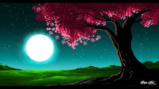 How to draw in Ms Paint | Beautiful Landscape | drawing in paint in computer | paint in computer