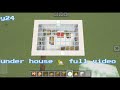 under cover 😶🌫️ house 🏡 full video #trending #minecraft #Boy24
