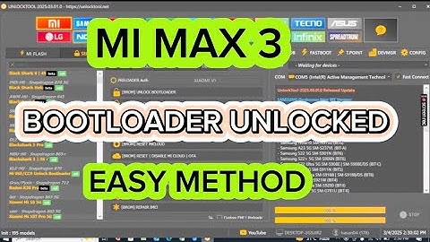 Mi Max 3 Bootloader unlock Parmanent | Xiaomi Bootloader unlock  by unlock tool