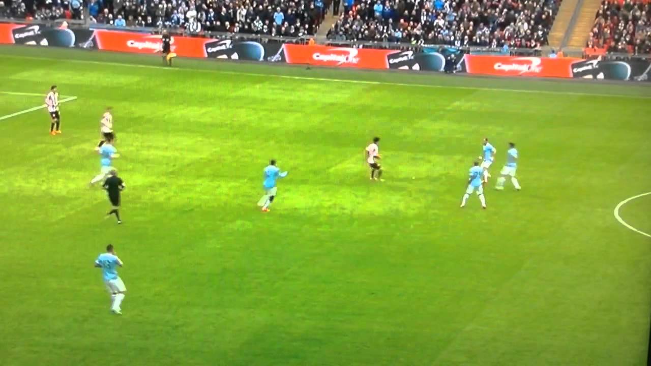 Yaya Toure Goal vs Sunderland Capital One Cup Final 2014 Martin Tyler Commentary