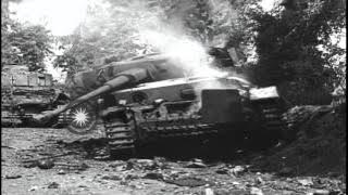 Captured German soldiers walk  in a formation and  German high ranking officers a...HD Stock Footage