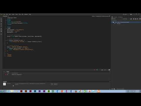 PHP MySQL Tutorials - Create a Database